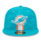 MIAMI DOLPHINS 2024 NFL SIDELINE 59FIFTY FITTED HAT - AQUA