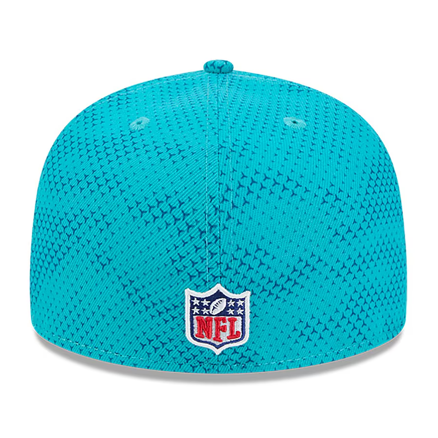 MIAMI DOLPHINS 2024 NFL SIDELINE 59FIFTY FITTED HAT - AQUA