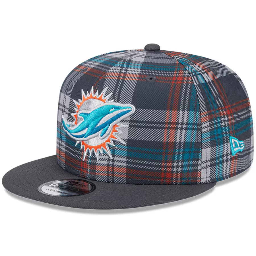 MIAMI DOLPHINS 2024 NFL SIDELINE STATEMENT 9FIFTY SNAPBACK HAT - GRAY