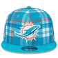 MIAMI DOLPHINS 2024 NFL SIDELINE STATEMENT 9FIFTY SNAPBACK HAT - AQUA