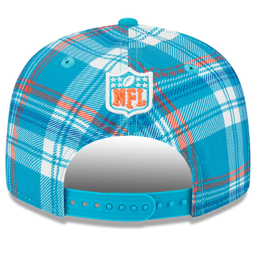 MIAMI DOLPHINS 2024 NFL SIDELINE STATEMENT 9FIFTY SNAPBACK HAT - AQUA