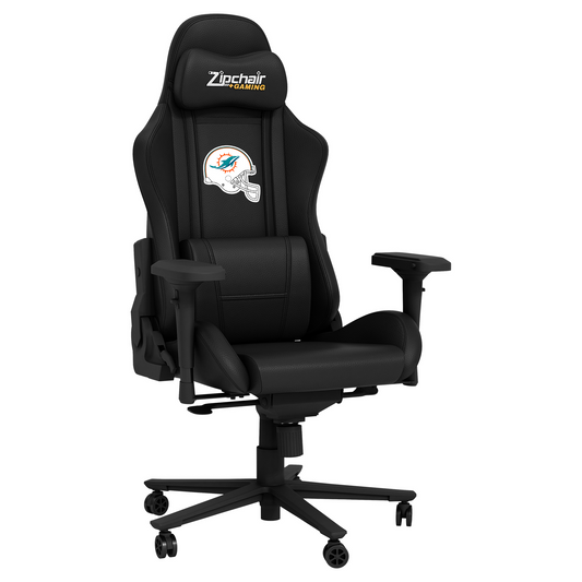MIAMI DOLPHINS XPRESSION PRO GAMING CHAIR WITH HELMET LOGO