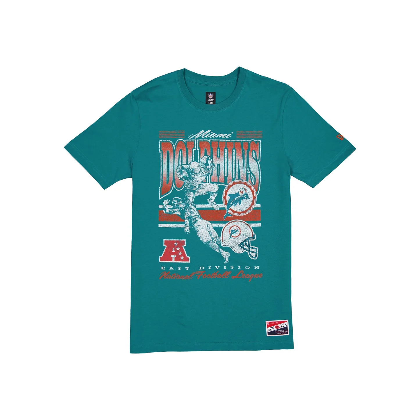 MIAMI DOLPHINS MEN'S SPORT CLASSICS T-SHIRT - AQUA