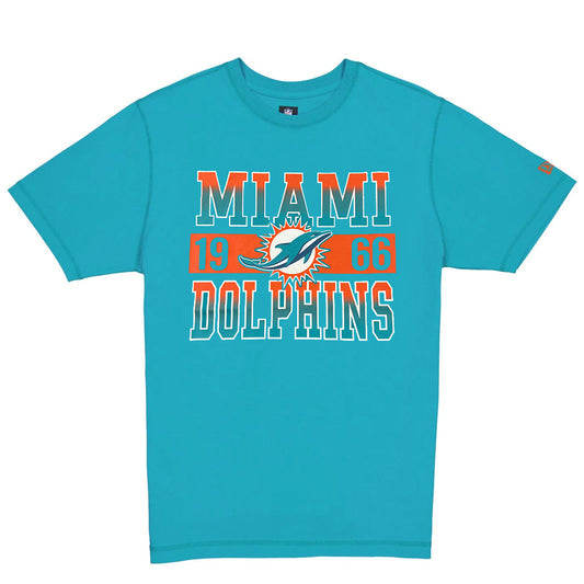 MIAMI DOLPHINS MEN'S SPORTS NIGHT T-SHIRT - AQUA