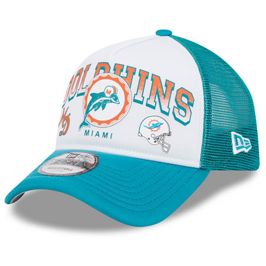 MIAMI DOLPHINS RETRO WORDMARK A-FRAME 9FORTY ADJUSTABLE HAT