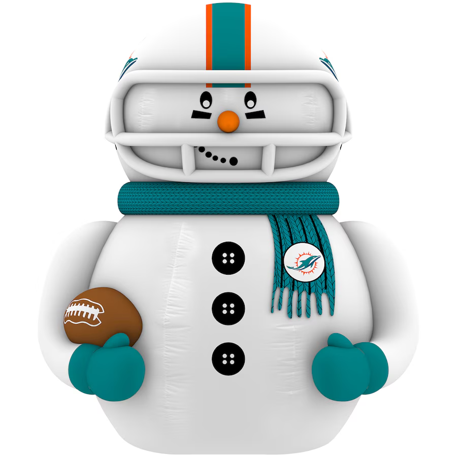 MIAMI DOLPHINS SNOWMAN PLAYER 7' INFLATABLE