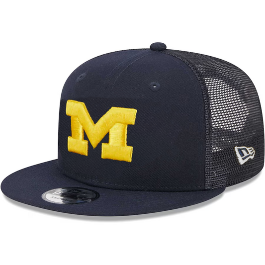 MICHIGAN WOLVERINES EVERGREEN TRUCKER 9FIFTY SNAPBACK HAT