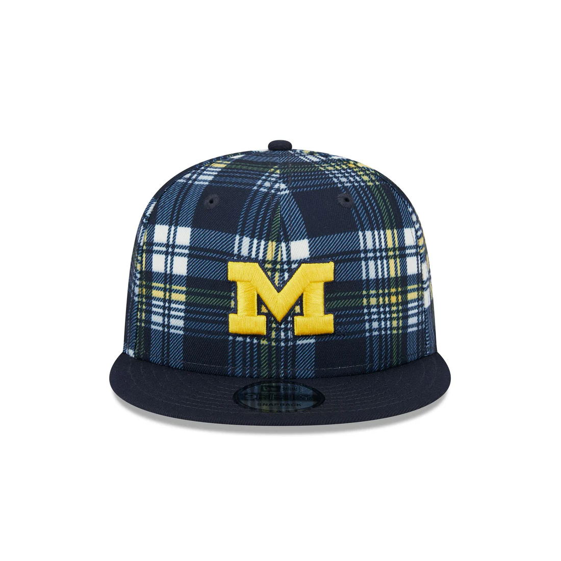 MICHIGAN WOLVERINES PLAID STATEMENT 9FIFTY SNAPBACK HAT