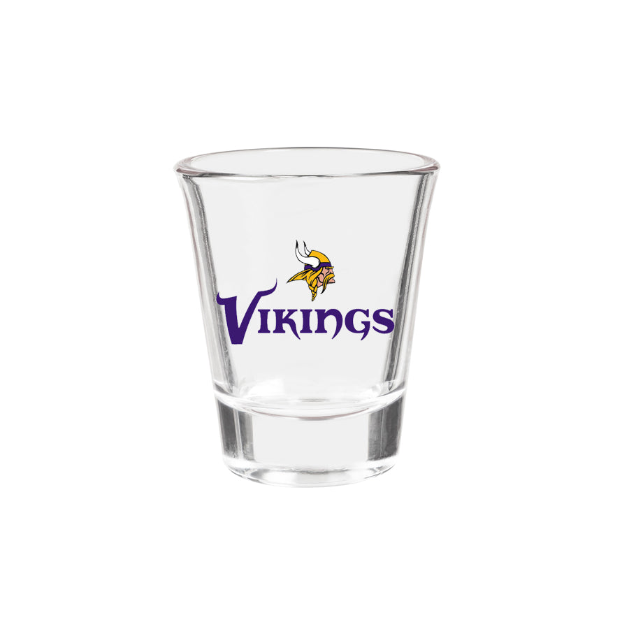 MINNESOTA VIKINGS 2 OZ. TEAM SHOT GLASS - GLASS