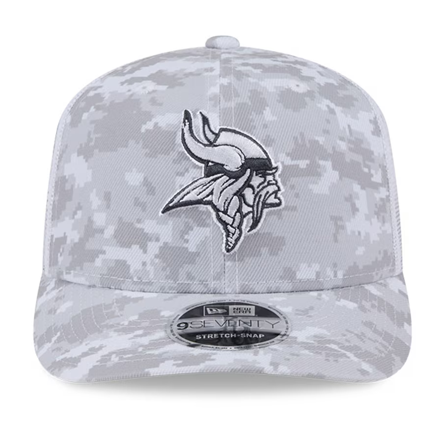 MINNESOTA VIKINGS 2024 NFL SALUTE TO SERVICE 9SEVENTY STRETCH-SNAPBACK HAT