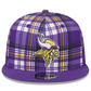 MINNESOTA VIKINGS 2024 NFL SIDELINE STATEMENT 9FIFTY SNAPBACK HAT - PURPLE