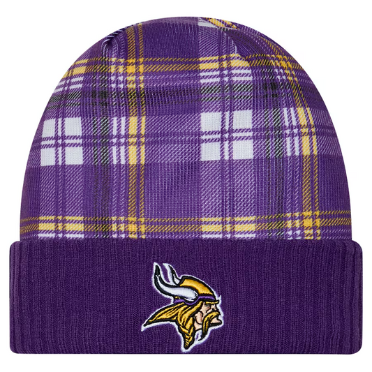 MINNESOTA VIKINGS 2024 NFL SIDELINE STATEMENT CUFFED KNIT BEANIE - PURPLE