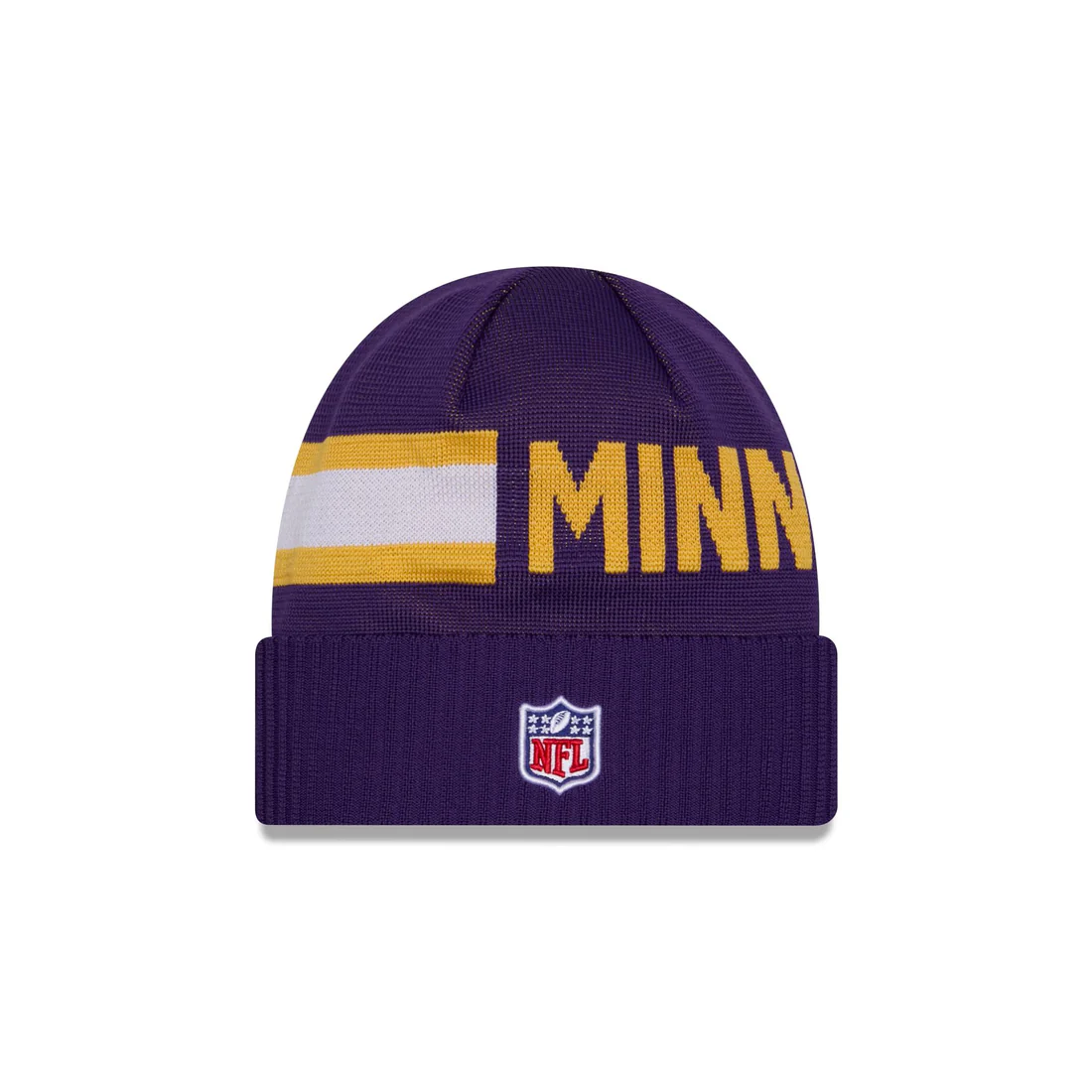 MINNESOTA VIKINGS 2024 NFL SIDELINE WEATHER TECH CUFFED KNIT BEANIE