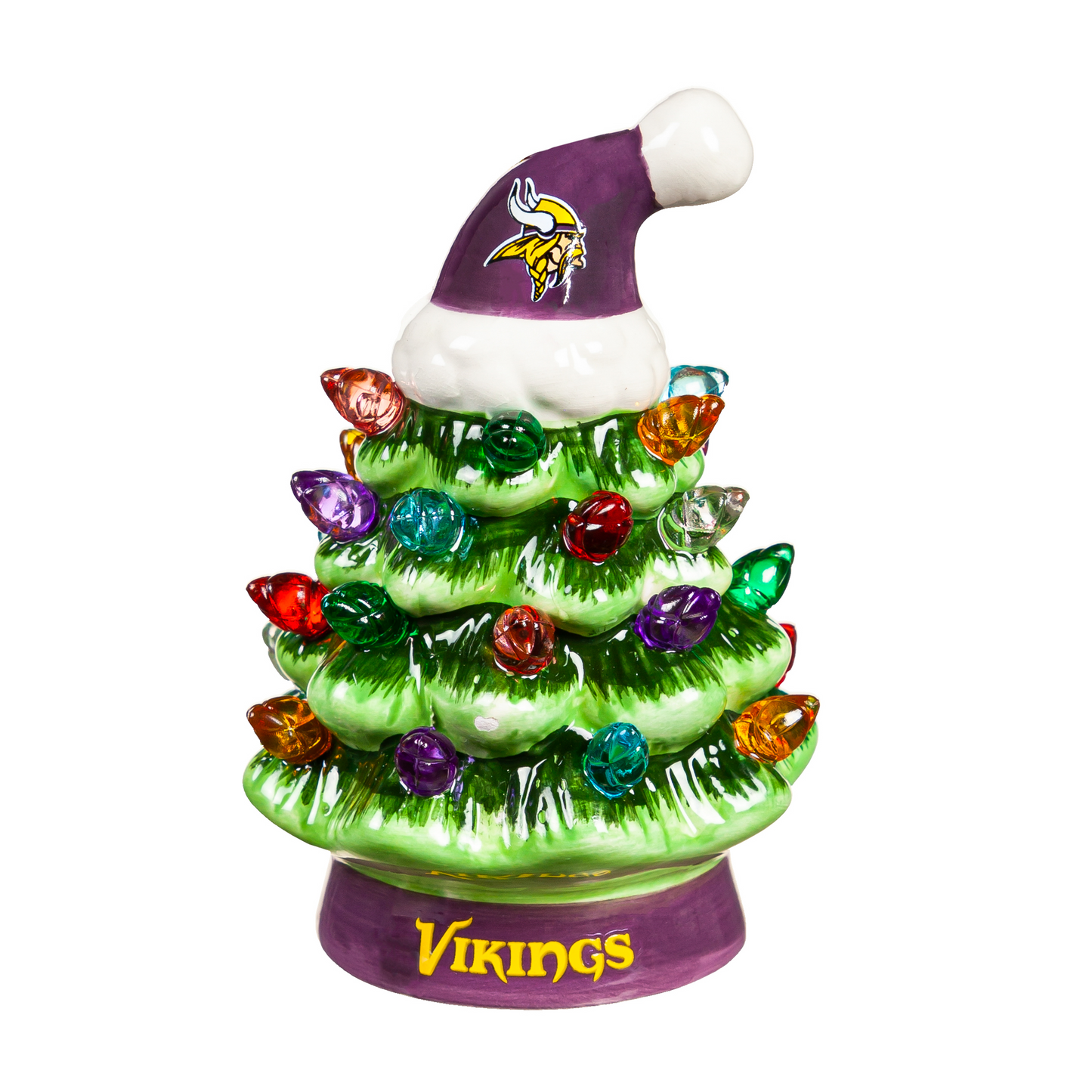 MINNESOTA VIKINGS 4" MINI LED TABLETOP CHRISTMAS TREE