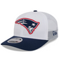 NEW ENGLAND PATRIOTS 2024 NFL TRAINING CAMP 9SEVENTY STRETCH SNAP TRUCKER HAT - WHITE