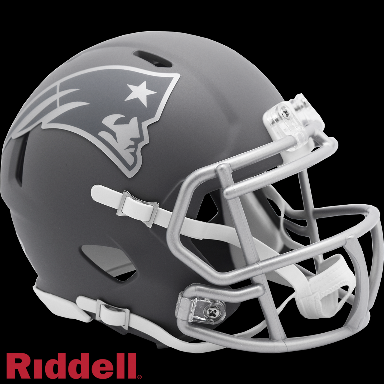 NEW ENGLAND PATRIOTS RIDDELL MINI SPEED HELMET - SLATE