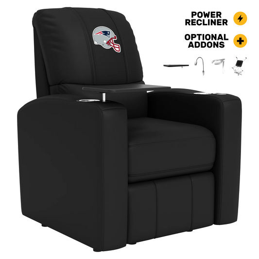 NEW ENGLAND PATRIOTS STEALTH POWER RECLINER WITH HELMET LOGO
