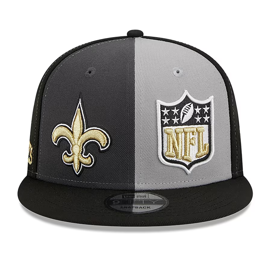 Men's New Era Cream/Black New Orleans Saints 2023 Sideline Historic Low  Profile 9FIFTY Snapback Hat
