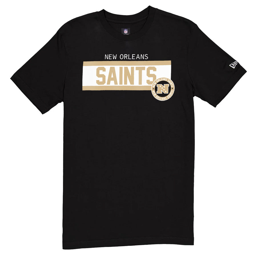 NEW ORLEANS SAINTS MEN'S 2024 NFL SIDELINE 3RD DOWN T-SHIRT BLACK