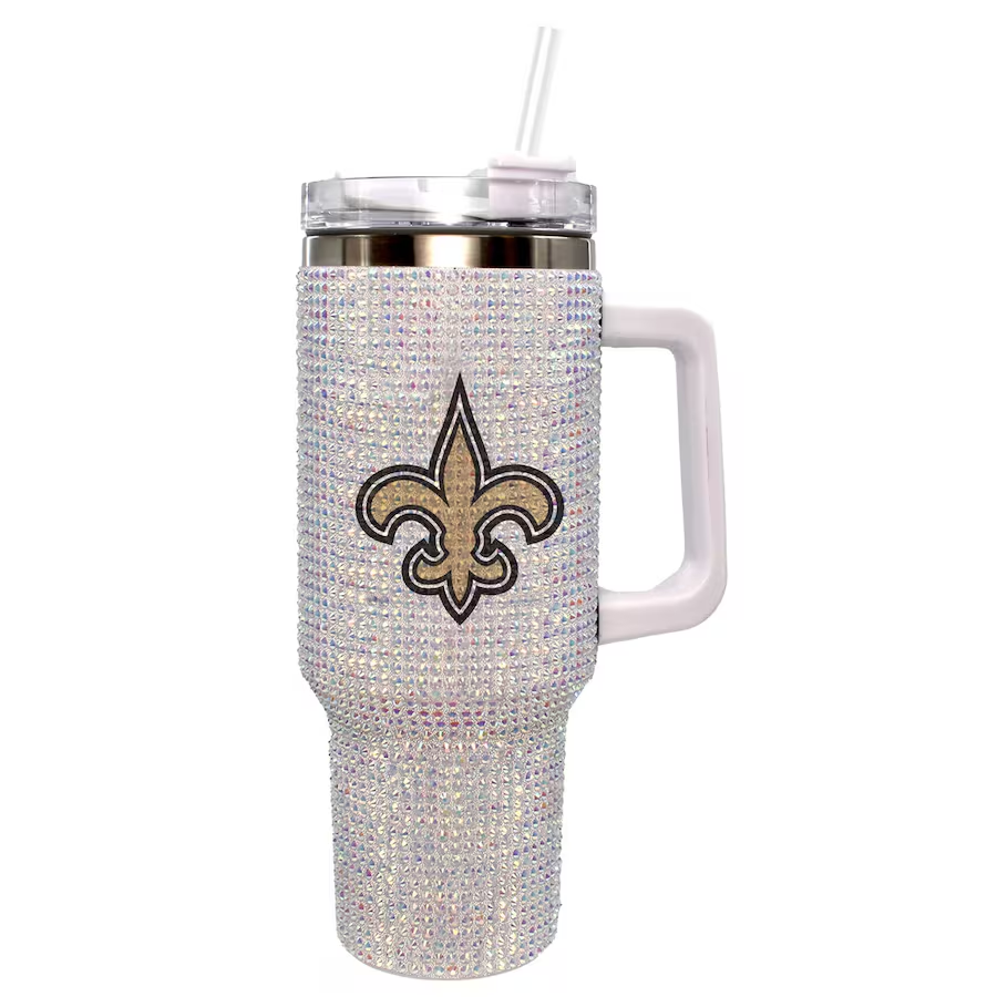 NEW ORLEANS SAINTS THE MEMORY COMPANY 40 OZ BLING COLOSSAL TUMBLER