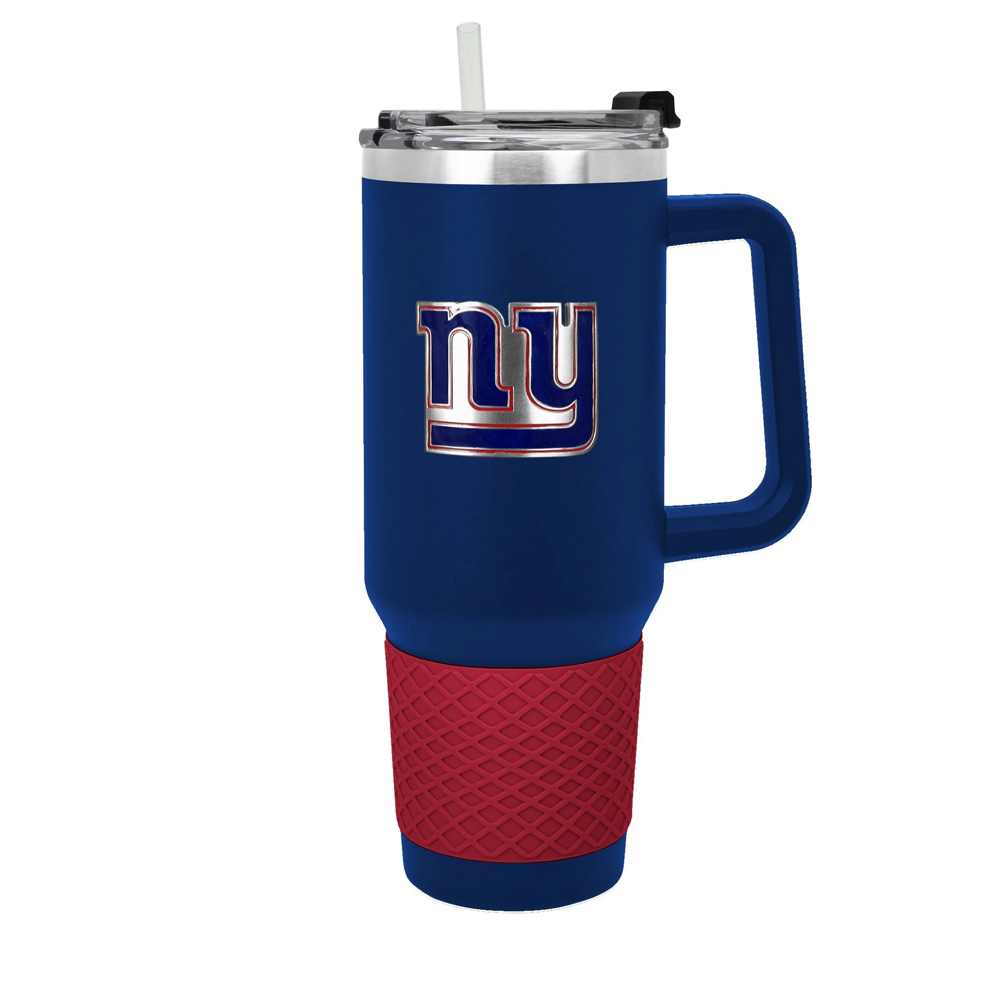 NEW YORK GIANTS 40OZ. COLOSSUS TRAVEL MUG WITH METAL LOGO - BLUE