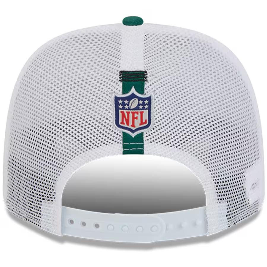 NEW YORK JETS 2024 NFL TRAINING CAMP 9SEVENTY STRETCH SNAP TRUCKER HAT - WHITE