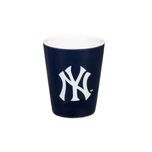 NEW YORK YANKEES 2 OZ. TEAM SHOT GLASS - NAVY