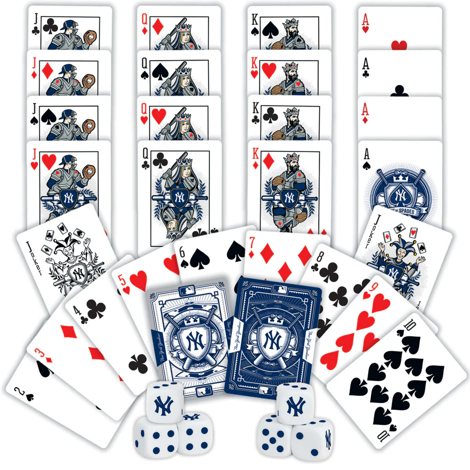 NEW YORK YANKEES 2-PACK CARD AND DICE SET