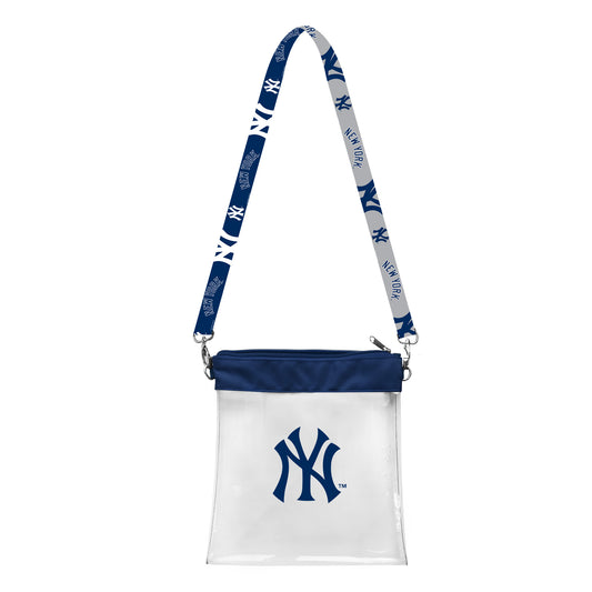 NEW YORK YANKEES CLEAR STADIUM PATTERN STRAP BAG