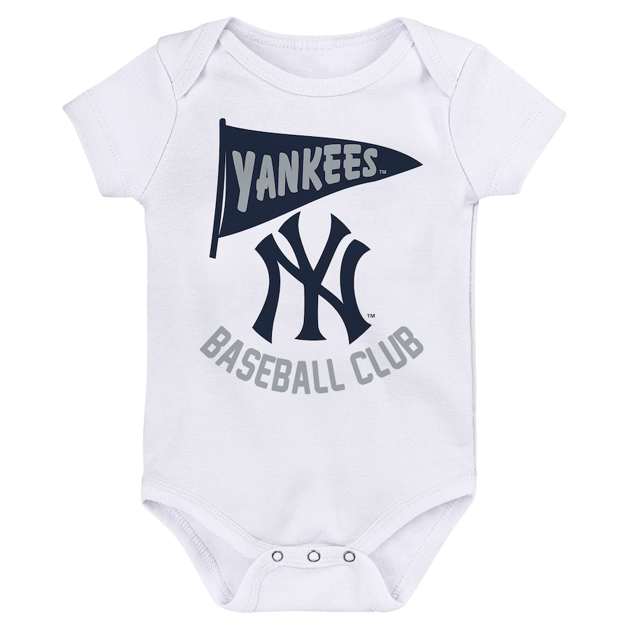 NEW YORK YANKEES INFANT 3-PIECE FAN PENNANT CREEPER SET