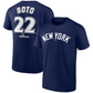 NEW YORK YANKEES JUAN SOTO MEN'S 2024 WORLD SERIES NAME & NUMBER T-SHIRT