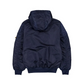 NEW YORK YANKEES MEN'S NEWERA X ALPHA INDUSTRIES L-2B HOODED BOMBER JACKET - NAVY