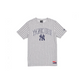 NEW YORK YANKEES MEN'S THROWBACK PINSTRIPE T-SHIRT - GRAY