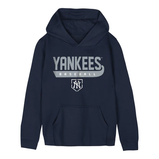 NEW YORK YANKEES YOUTH TARGET BASE PULLOVER HOODED SWEATSHIRT