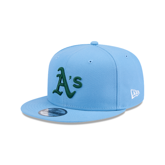 OAKLAND ATHLETICS EVERGREEN BASIC 9FIFTY SNAPBACK HAT - SKY