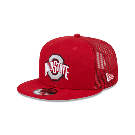 OHIO STATE BUCKEYES EVERGREEN TRUCKER 9FIFTY SNAPBACK HAT