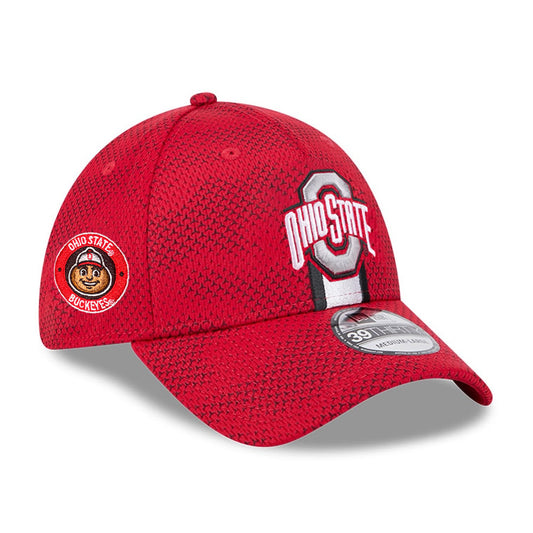 OHIO STATE BUCKEYES 2024 TEAM 39THIRTY FLEX FIT HAT - RED