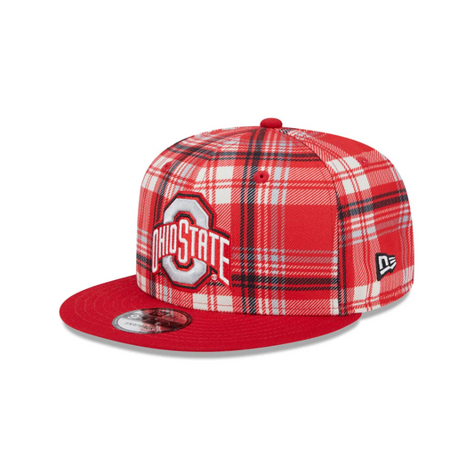 OHIO STATE BUCKEYES PLAID STATEMENT 9FIFTY SNAPBACK HAT