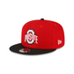 OHIO STATE BUCKEYES TWO-TONE EVERGREEN 9FIFTY SNAPBACK HAT - RED/BLACK