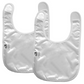 OREGON DUCKS BABY BIBS - 2 PACK - WHITE/WHITE