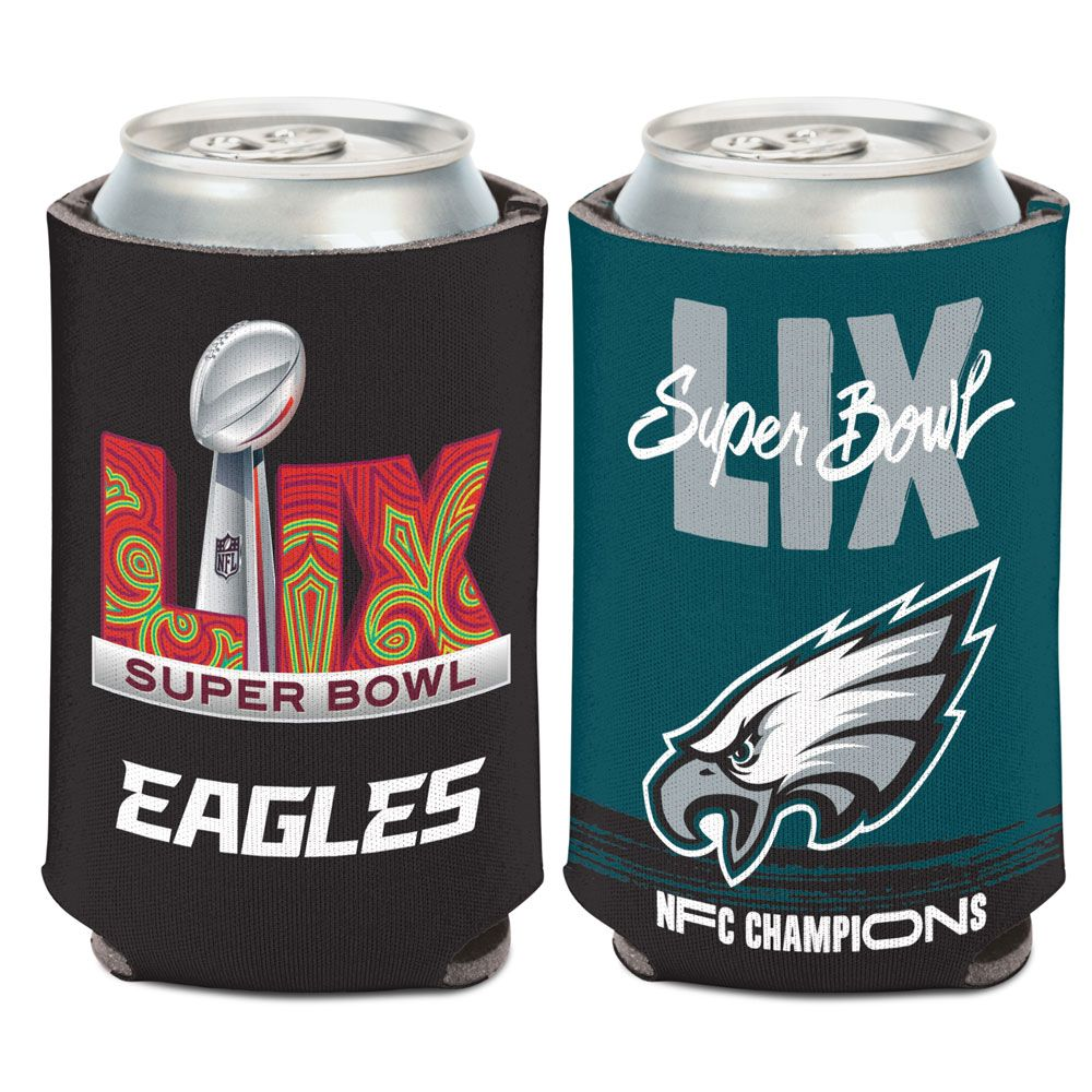 PHILADELPHIA EAGLES 2024 NFC CONFERENCE CHAMPIONS 12 OZ CAN COOLER - TROPHY