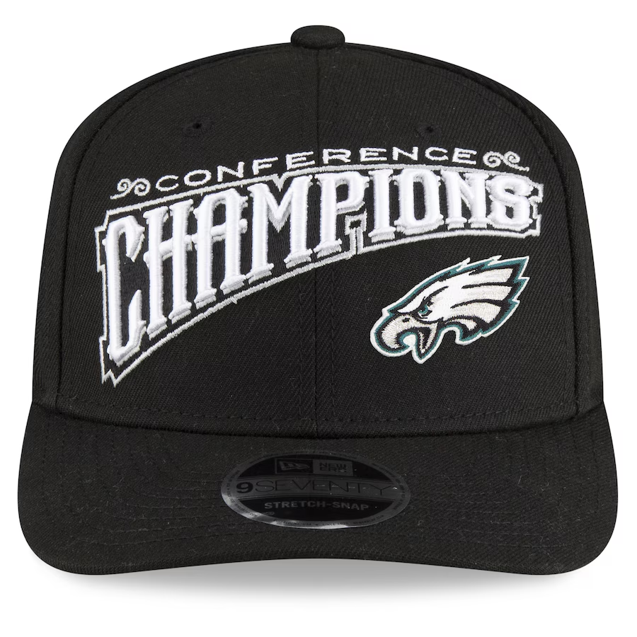 PHILADELPHIA EAGLES 2024 NFC CONFERENCE CHAMPIONS LOCKER ROOM 9SEVENTY SNAPBACK HAT