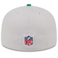 PHILADELPHIA EAGLES 2024 NFL SIDELINE HISTORIC 59FIFTY FITTED HAT - STONE/GREEN