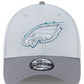 PHILADELPHIA EAGLES 2024 NFL TRAINING CAMP 39THIRTY FLEX FIT HAT - GRAY HEATHER