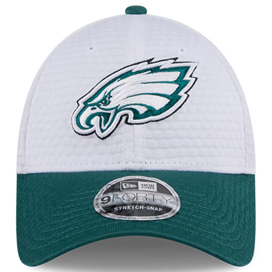 PHILADELPHIA EAGLES 2024 NFL TRAINING CAMP 9FORTY-STRETCH SNAP HAT - WHITE