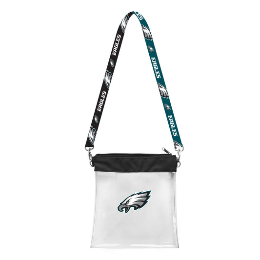 PHILADELPHIA EAGLES CLEAR STADIUM PATTERN STRAP BAG