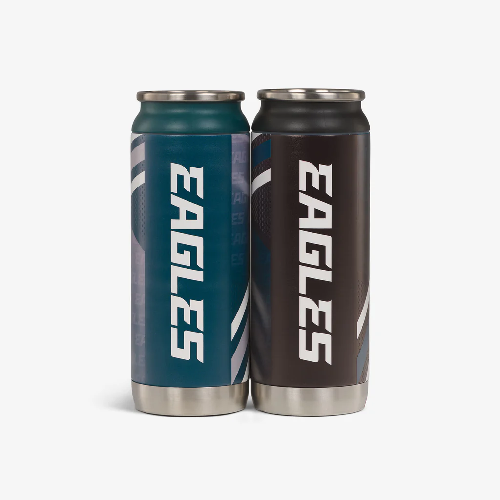 PHILADELPHIA EAGLES HOME & AWAY IGLOO 16OZ REUSABLE CAN 2-PACK