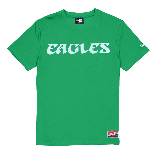 PHILADELPHIA EAGLES MEN'S SCRIPT LOGO BACK T-SHIRT- GREEN