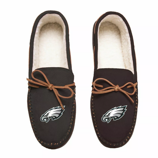 PHILADELPHIA EAGLES MOCCASIN SLIPPERS