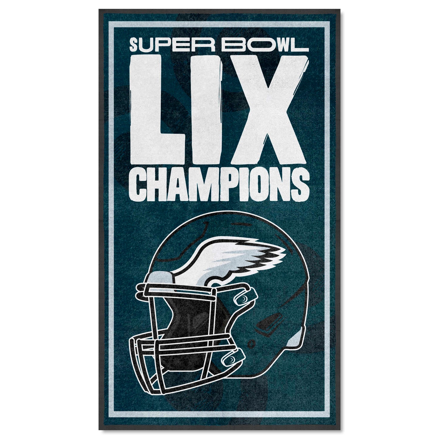 PHILADELPHIA EAGLES SUPER BOWL LIX CHAMPIONS 3' X 5' LOGO  MAT - PORTRAIT